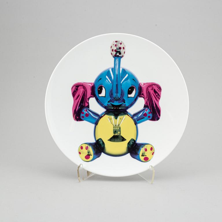 JEFF KOONS, An 'Elephant' porcelain plate by Jeff Koons, Bernardaud, edition 785/2500.