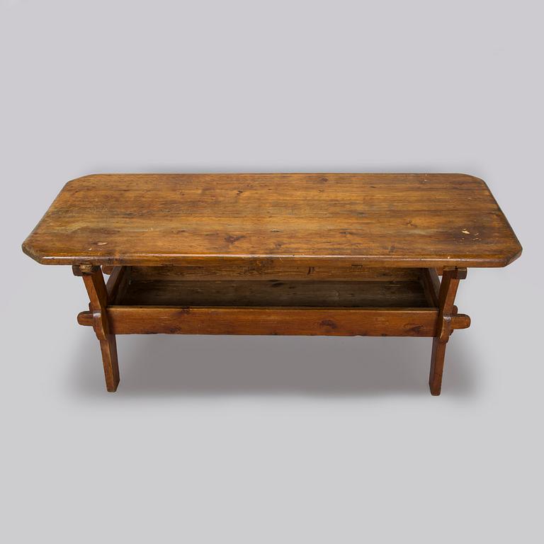 A trestle table, vernacular, Finland, early 19th century.