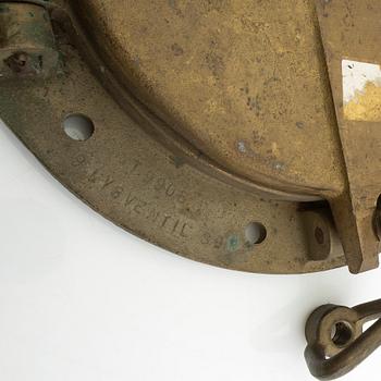 Vent / ship's window, dated 1966.