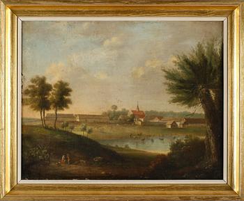 OKÄND KONSTNÄR, olja på duk, 1700-/1800-tal.