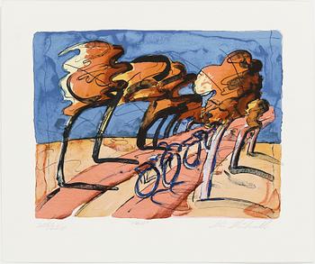 MÅNS HEIDVALL, färglitografier, 3 st, signerade och numrerade.