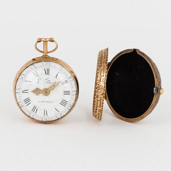 JOHN ELLICOTT, pocket watch, London, 43 mm.