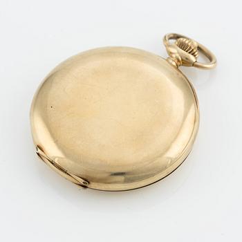 Viking, pocket watch, 14K gold, "Boliden Guld", hunter case, 51.5 mm.