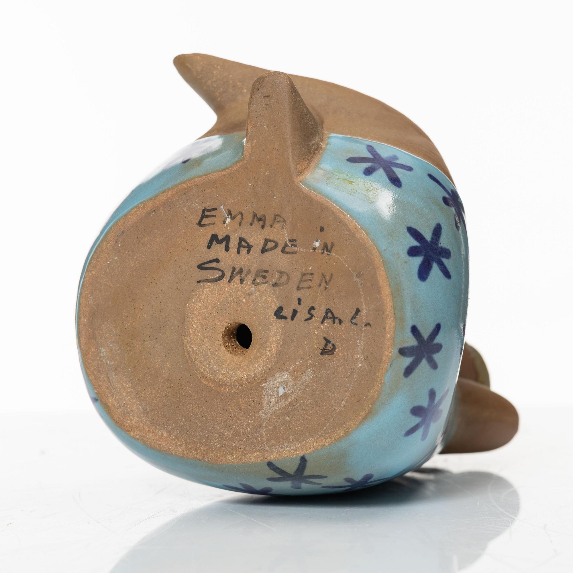 Lisa Larson, an 'Emma' stoneware figurine, Gustavsberg.