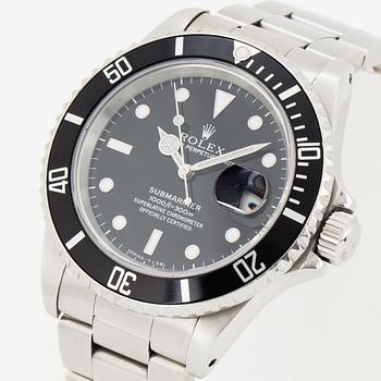 ROLEX, Oyster Perpetual Date, Submariner, Chronometer, wristwatch, 40 mm.