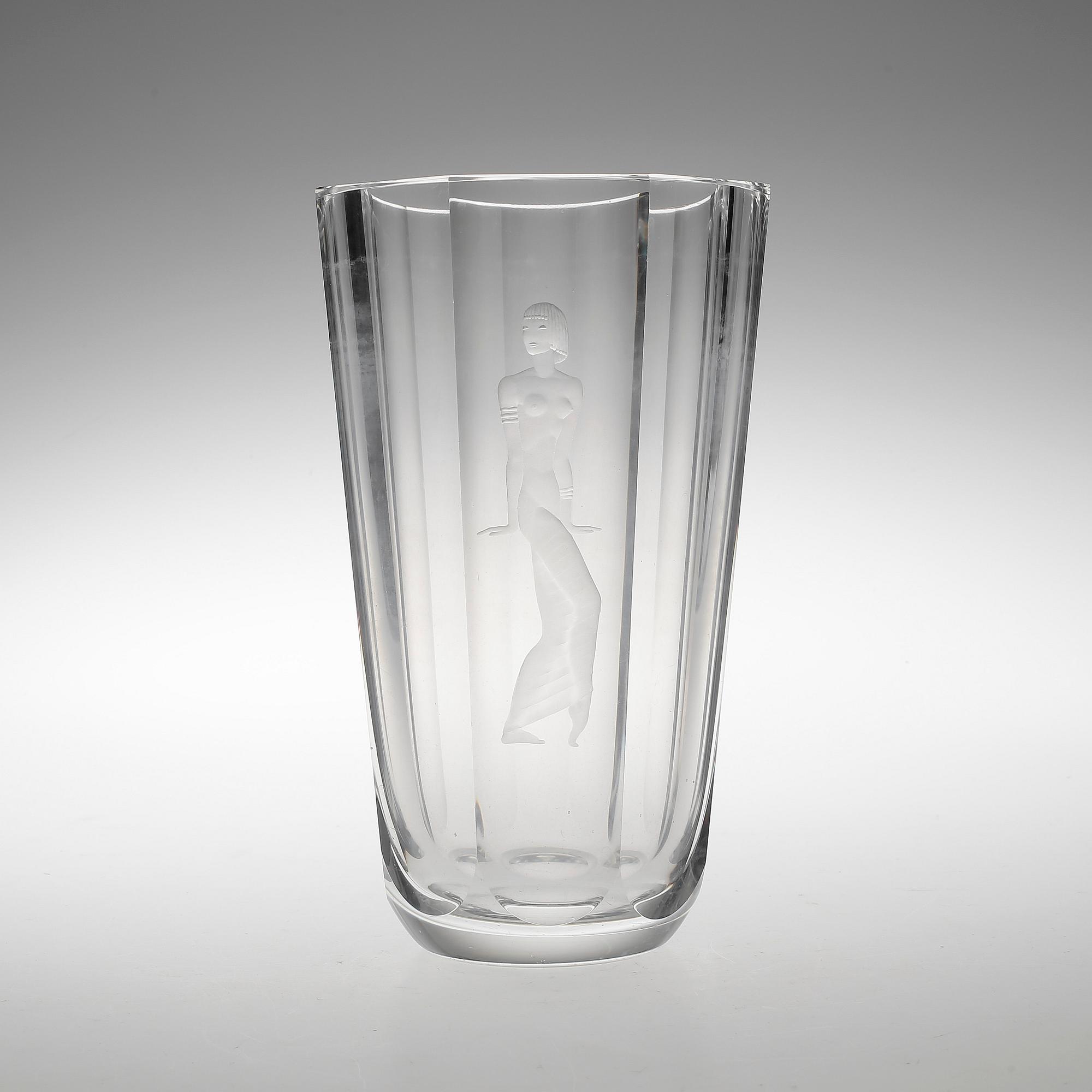 VAS, glas, Vicke Lindstrand, Orrefors.