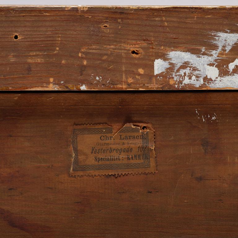 Vilhelm Victor Bille, Steamship sailing on a reach.