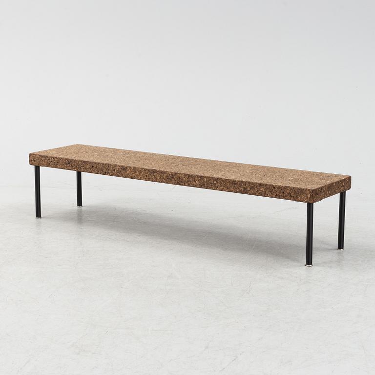 A 'Sinnerlig' bench by Ilse Crawford for Ikea, 2015.