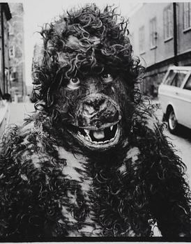 Carl Johan De Geer,  "Självporträtt 1972" (Apan Saba från Tårtan".