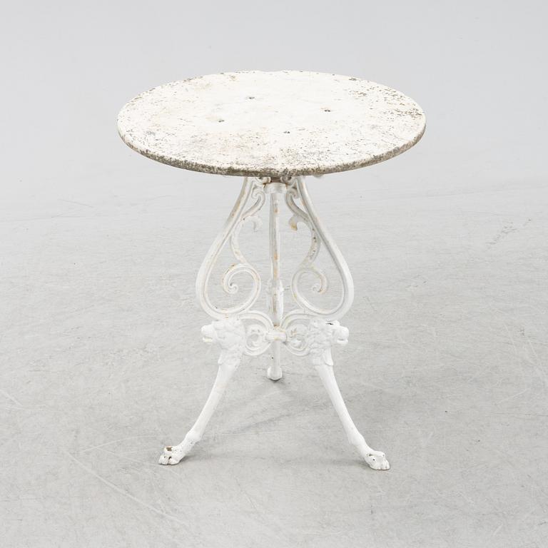 A café table, 20th Century.