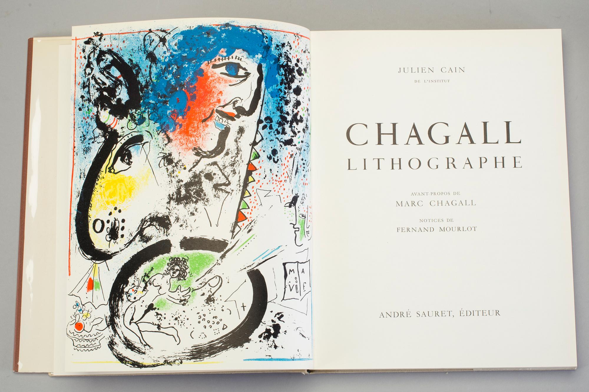 MARC CHAGALL, Books 4 (vol I-IV) containing a total of 28