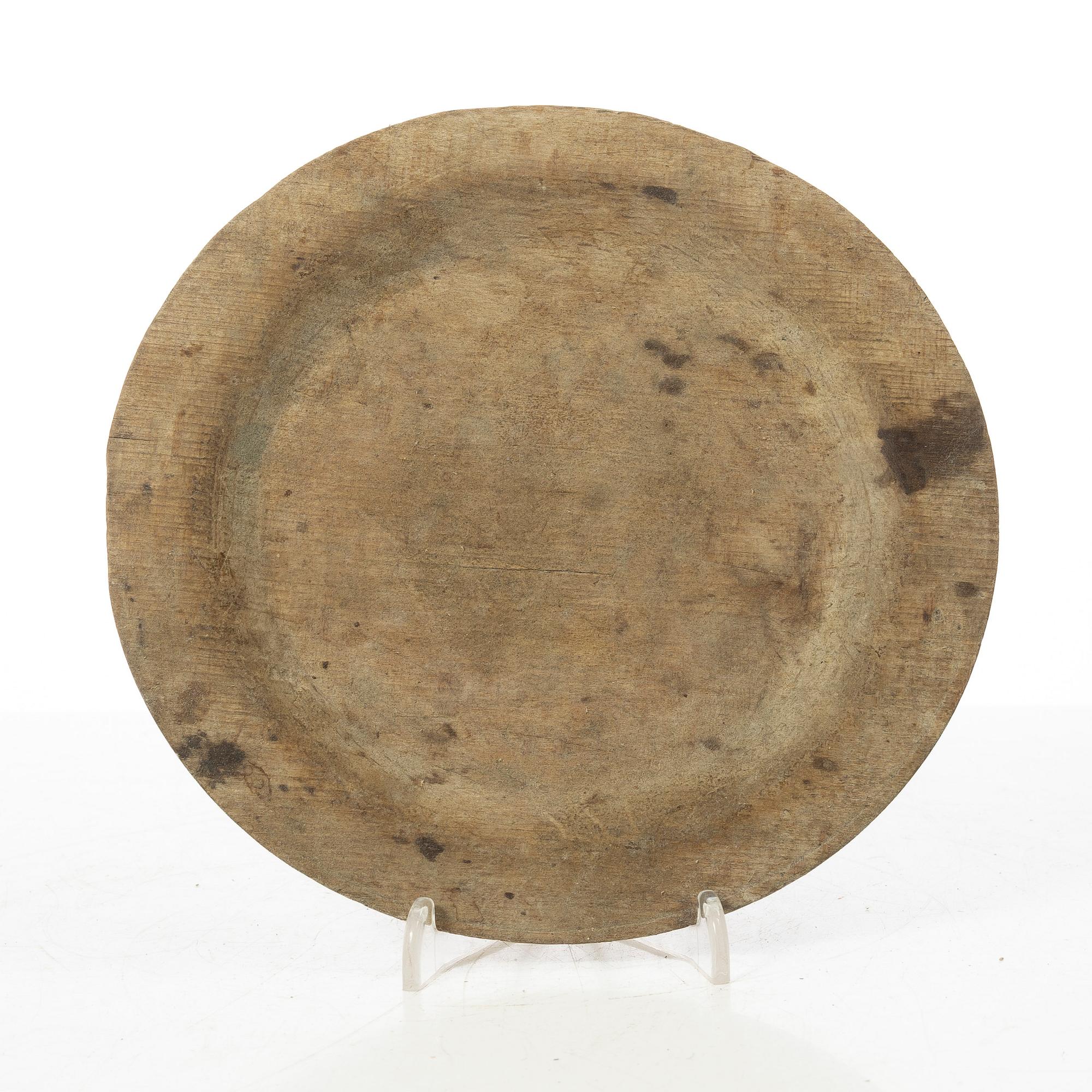 Wooden discs, 7 pcs. Folk art, 19th century.