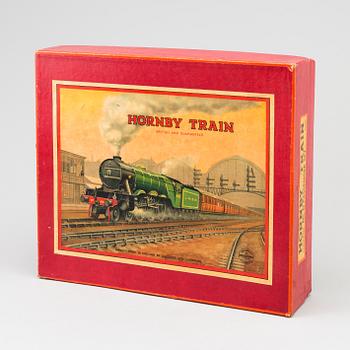 TRAIN-SET, "Hornby train" No. 0 Passenger Train TS407, Meccano Ltd. Liverpool, 1930s.