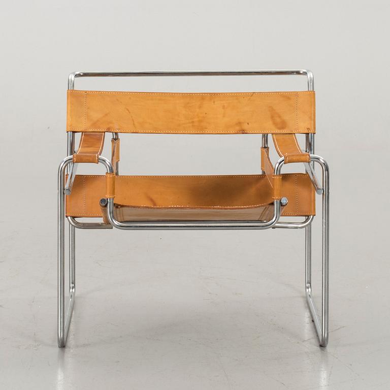 MARCEL BREUER, fåtölj, "Wassily", Gavina, 1900-talets andra hälft.