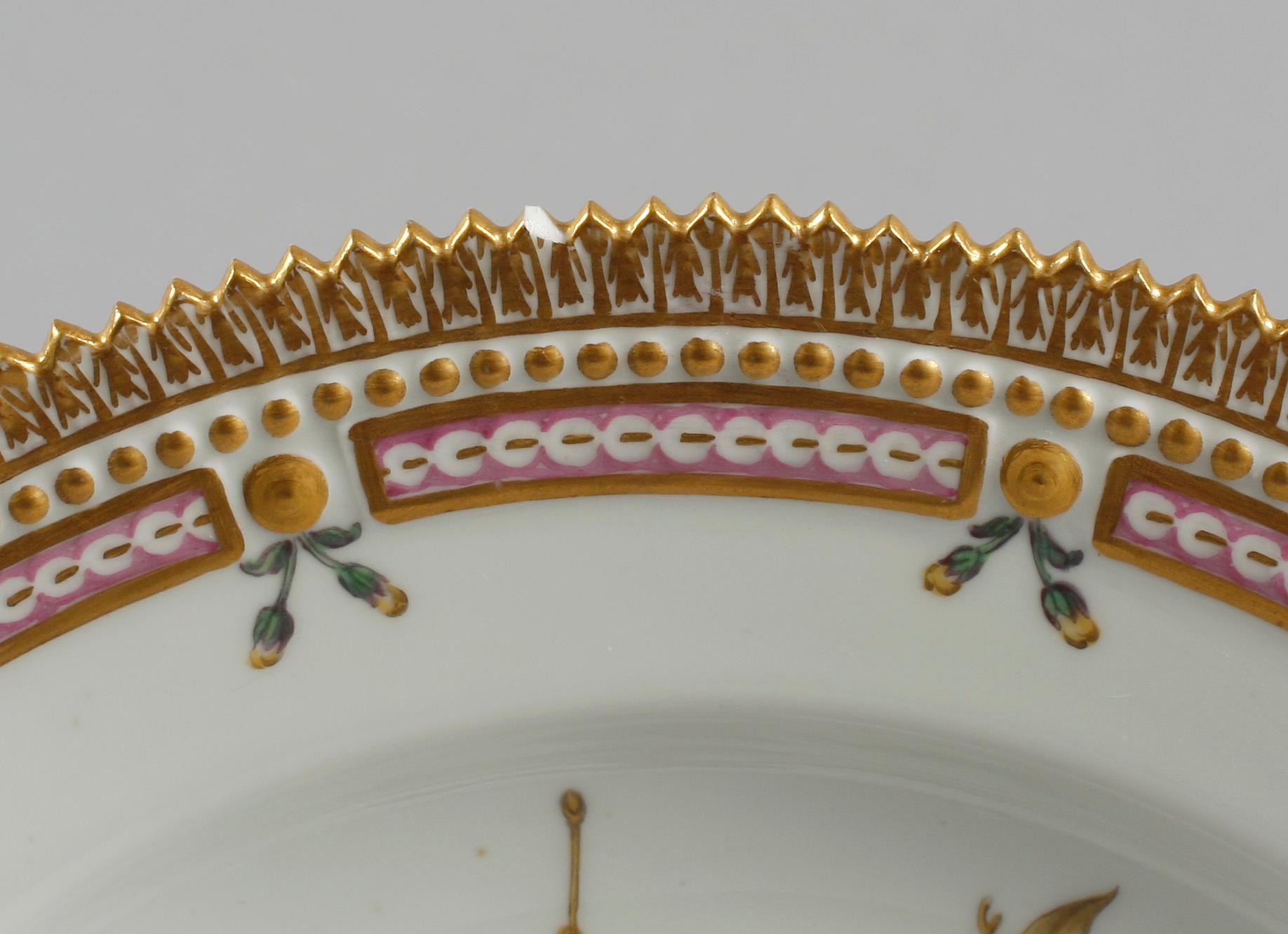 TALLRIK, porslin, "Flora Danica", Royal Copenhagen.