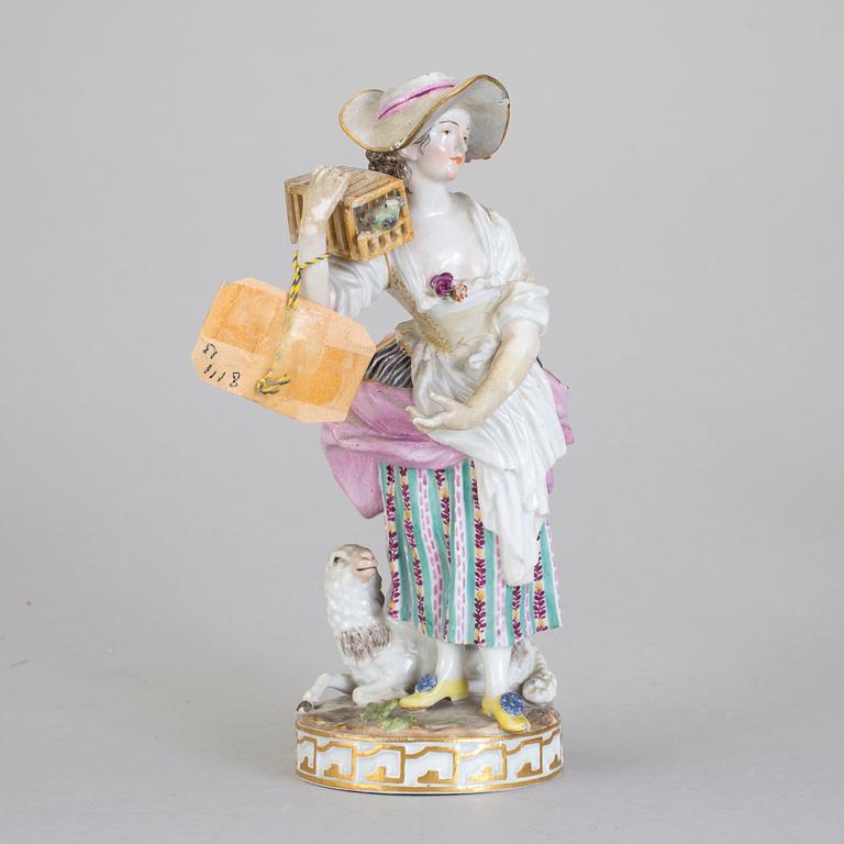 A Meissen porcelain figurine, period of Marcolini (1774-1814).