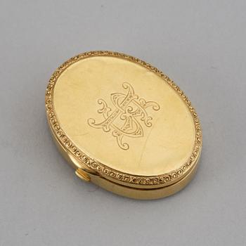 Dosa, 18K guld, svensk importstämpel.
