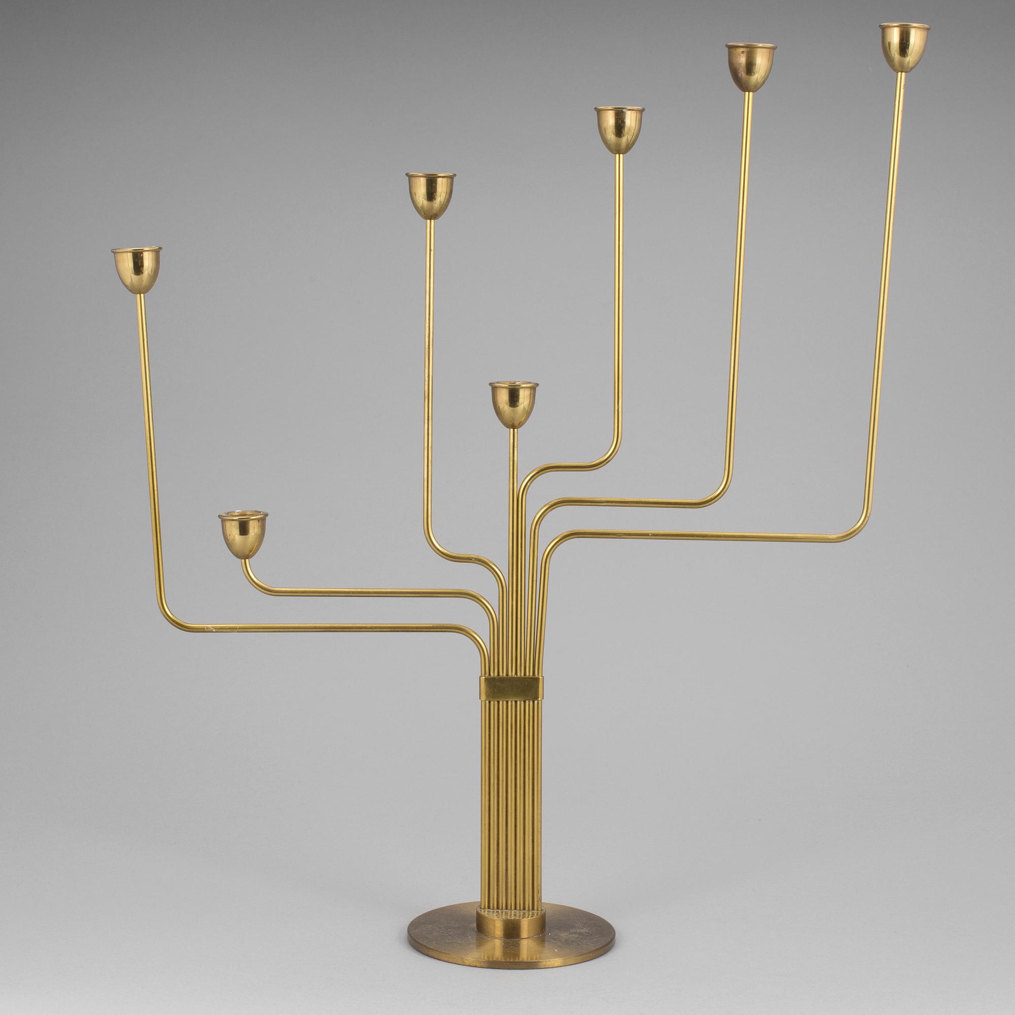 A Piet Hein brass chandelier "Ursa Major".