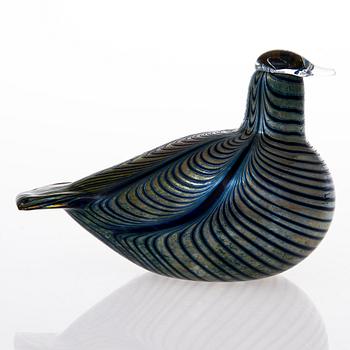 A 'Fasaani' glass bird signed Kansallis-Osake-Pankki Oiva Toikka Nuutajärvi Notsjö.