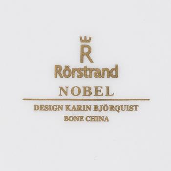 Karin Björquist, Blomformade skålar, 12 st, porslin, "Nobel" Rörstrand.