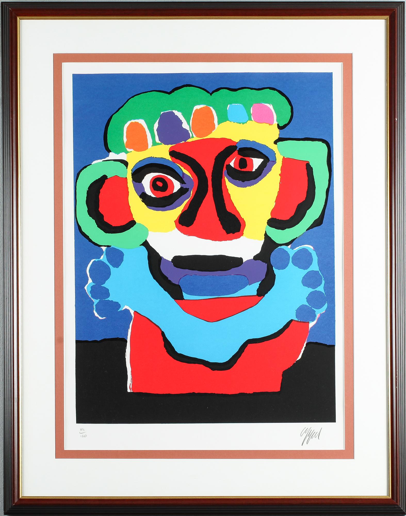 KAREL APPEL, färglitografi, signerad och numrerad 101/120.