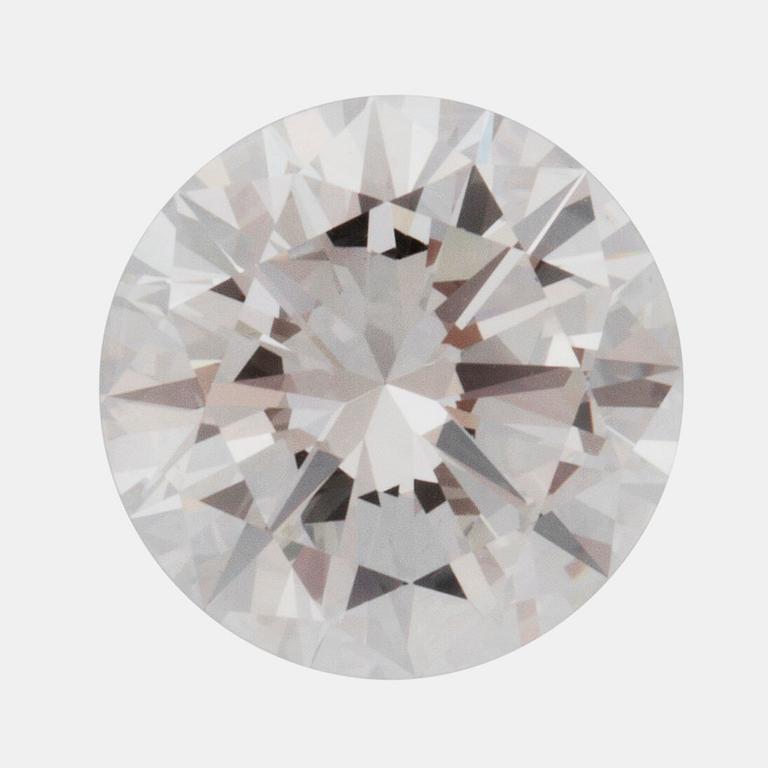 DIAMANT, oinfattad briljantslipad diamant 3.83 ct, F/VS2, enligt HRD certifikat. Tillhörande ringskena medföljer.