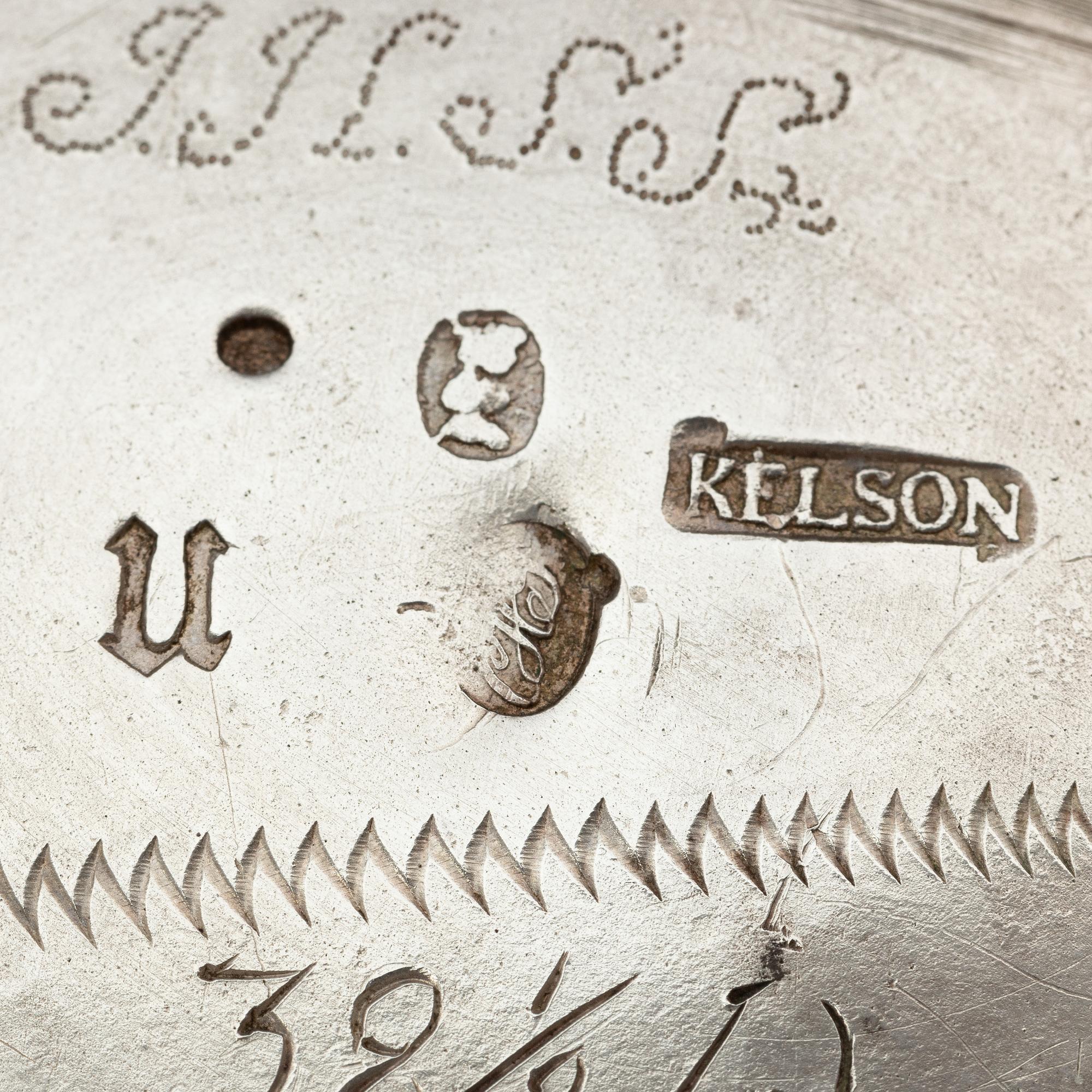Kilian Kelson, tekanna, silver, Stockholm 1756. Rokoko.