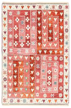 Marianne Richter, a carpet, 'Blommor och Blad', knotted pile, c 186 x 124 cm, signed AB MMF MR.