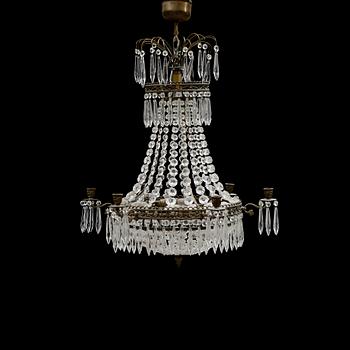 LJUSKRONA, gustaviansk stil, 1900-talets andra hälft. Höjd 65 cm.
