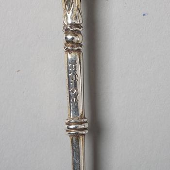 A Swedish 17th century silver-gilt spoon, mark of Albrekt Lockert, Stockholm (1623-1653-).