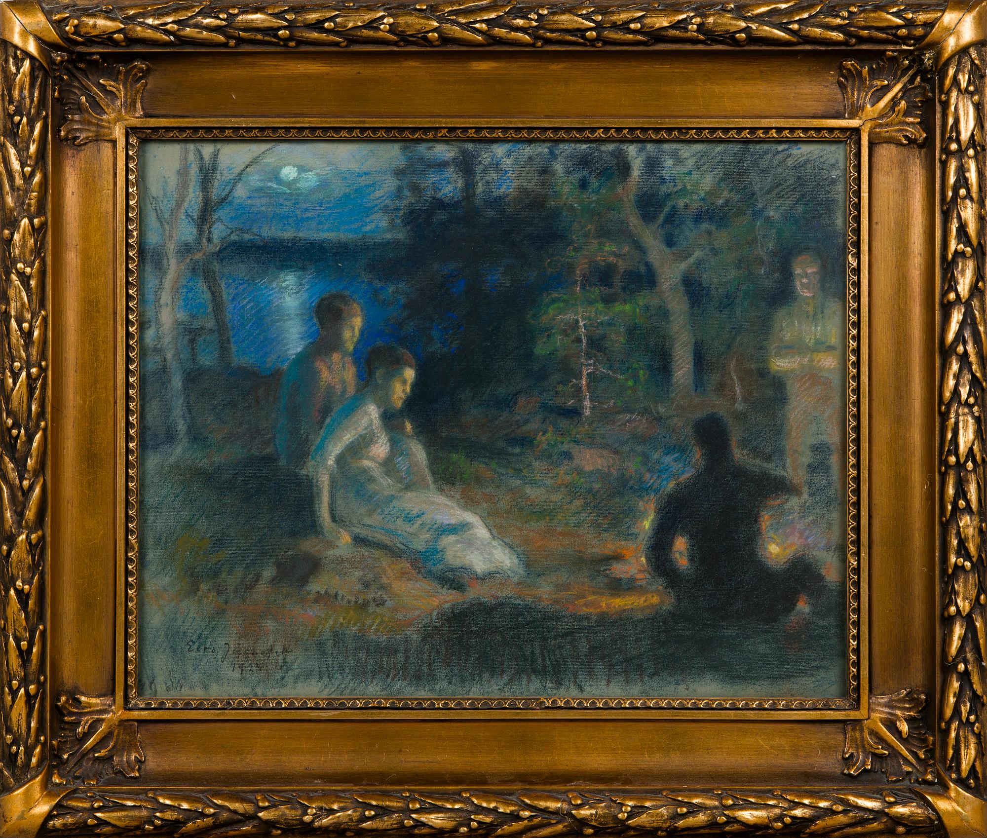 Eero Järnefelt, Seurue rannalla.