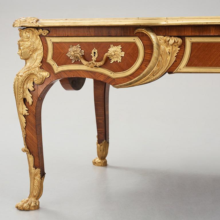 A Régence style, Ormolu - Mounted Bureau Plat, around year 1900.