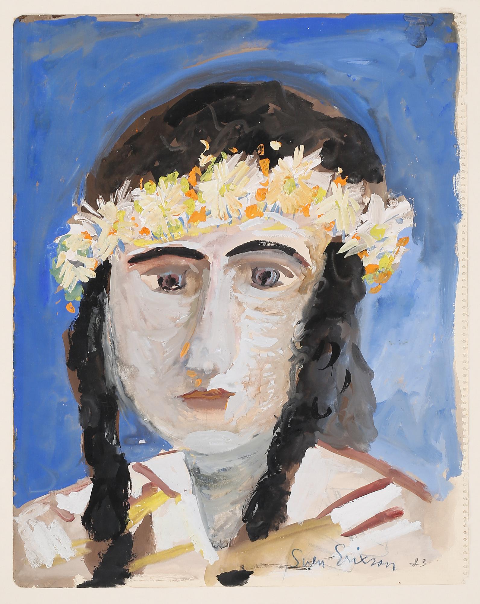 watercolour, signed and dated 23.