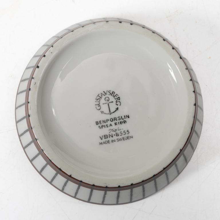 Stig Lindberg, Coffee service, 16 pieces, porcelain, “Spisa Ribb”, Gustavsberg.