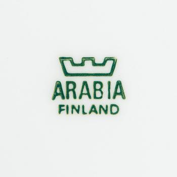 Inkeri Leivo, A 52-piece porcelain tableware set, 'Arctica' Arabia Finland.