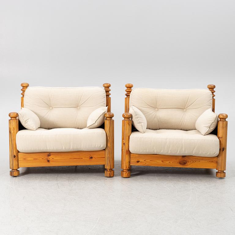 Uno & Östen Kristiansson, fåtöljer ett par, 1970-tal.