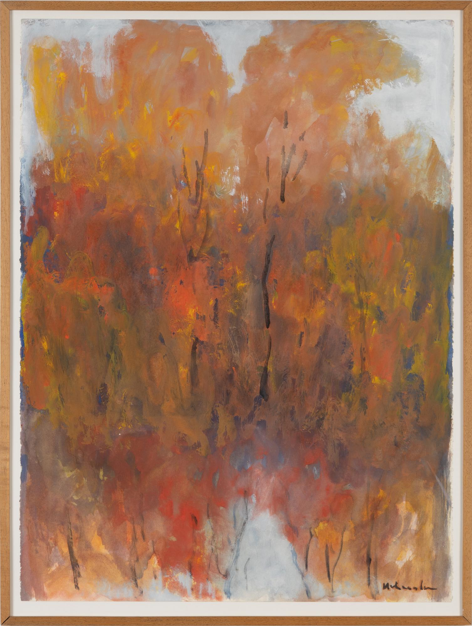 Ruben Heleander, gouache, signed.
