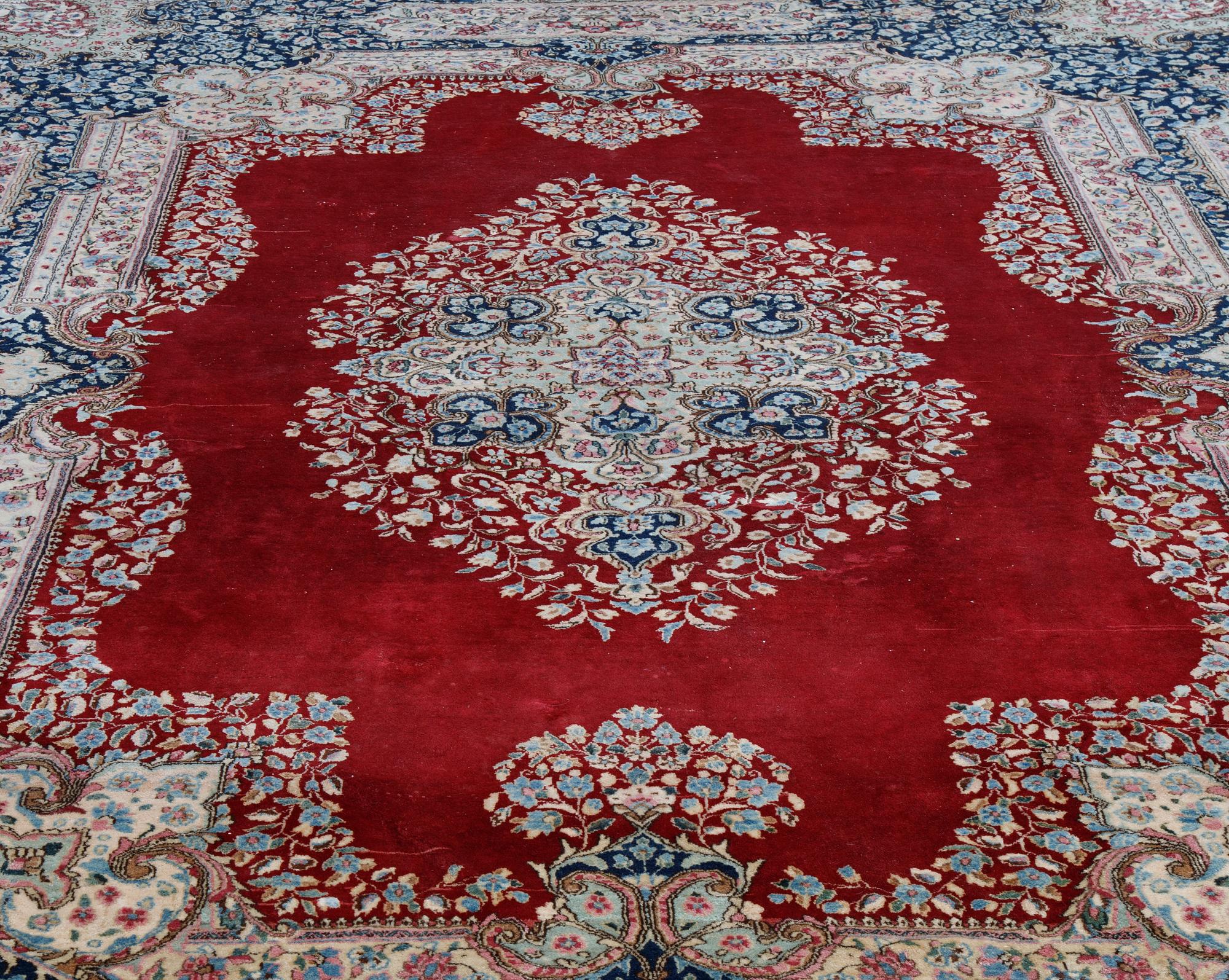 A carpet, Old Kerman, ca 467 x 295 cm.