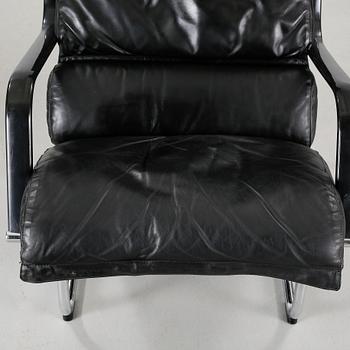 A pair of "Remmi 817H-1K" chairs, designed by Yrjö Kukkapuro in 1969, made by Haimi Oy or Avarte Oy.