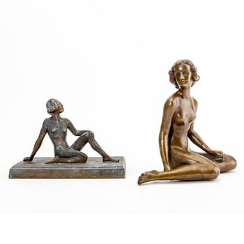 Figurines, 7 pcs, art deco.