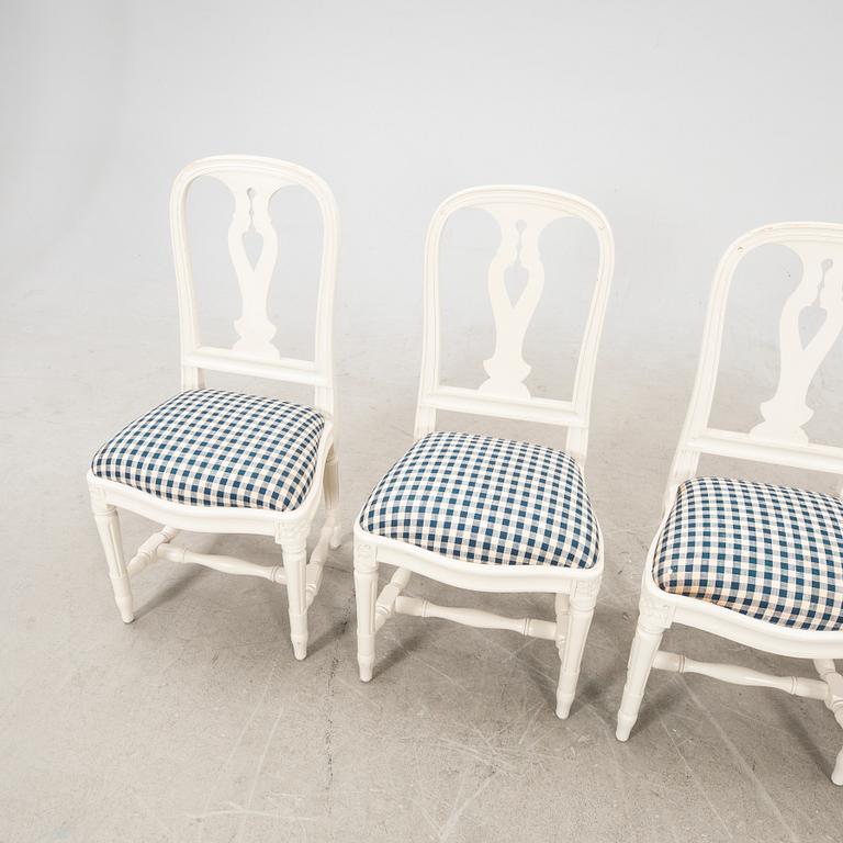 Stolar 4 st "Hallunda" IKEAs 1700-talets serie sent 1900-tal.