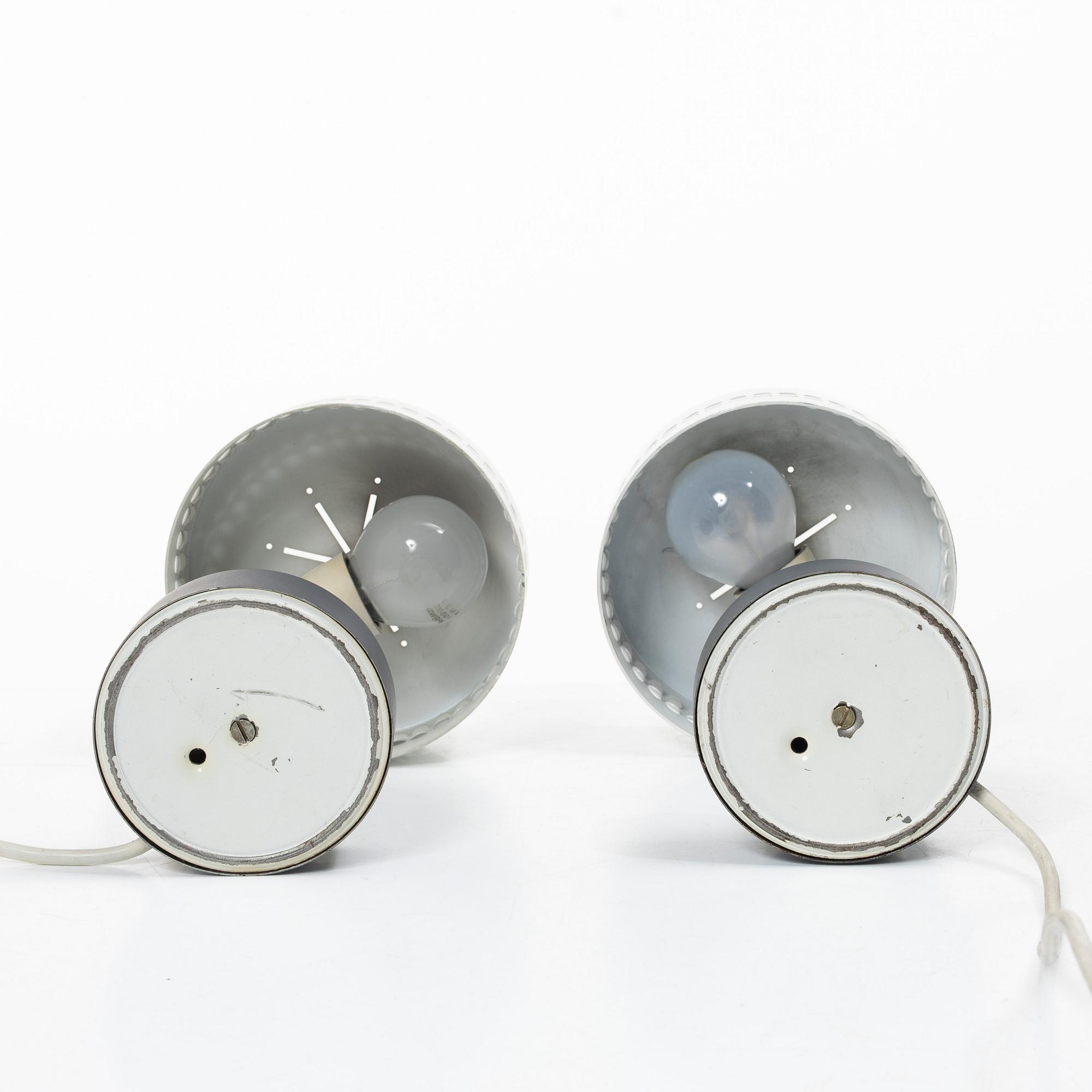 A påair of table lamps, probably France, 1950s.