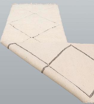 A Maroccan runner, ca 290 x 90 cm.