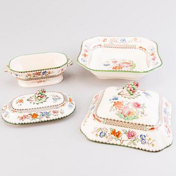 A 132-piece set of 'Chinese Rose' tableware, Copeland Spode, England 1930s.