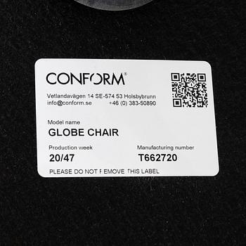 Jahn Aaamod, fåtölj med fotpall, Globe, Conform.