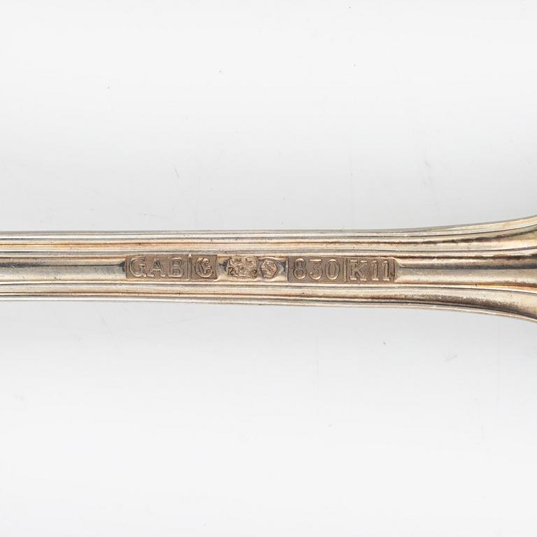 36 pieces of silver cutlery, Vienna, Austria, early 20th Century and GAB MEMA, Eskilstuna, 2007-08.