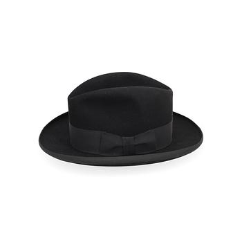 361. ROYAL STETSON, a black felt hatt, "Homburg".