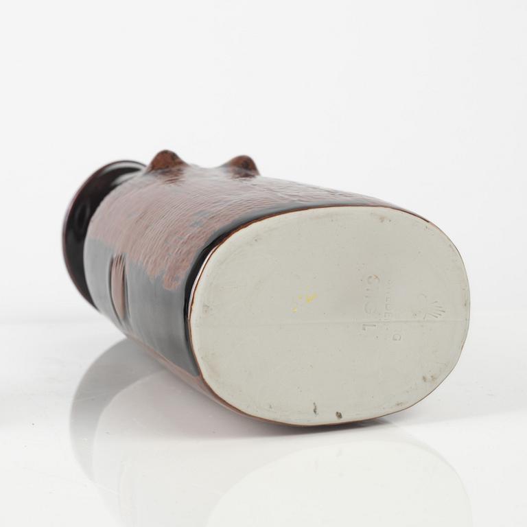 Stig Lindberg, a stoneware bottle with stopper, Gustavsbergs Studio, Sweden.