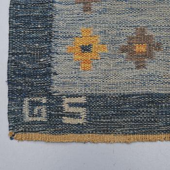 MATTA, rölakan, monogramsignerad GS. 1900-talets andra hälft. 249 x 175 cm.