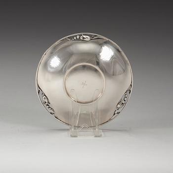 GEORG JENSEN, fat "Magnolia/Blossom", Köpenhamn 1933-44, sterling. Design nr 2A.